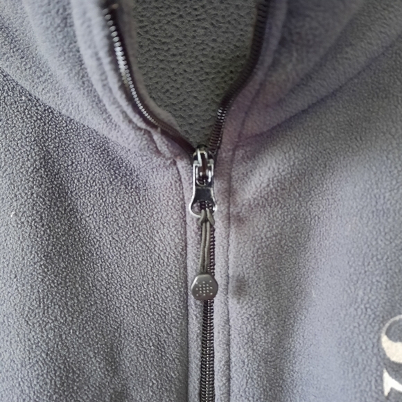 Landway Fleece dark gray embroidered San Francisco SF full zip fleece jacket - Picture 5 of 11